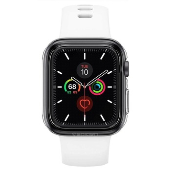 Husa Antisoc Spigen Ultra Hybrid pentru Apple Watch Seriile 6/5/4/SE (44mm), Transparent Husa Antisoc Spigen Ultra Hybrid pentru Apple Watch Seriile 6/5/4/SE (44mm), Transparent
