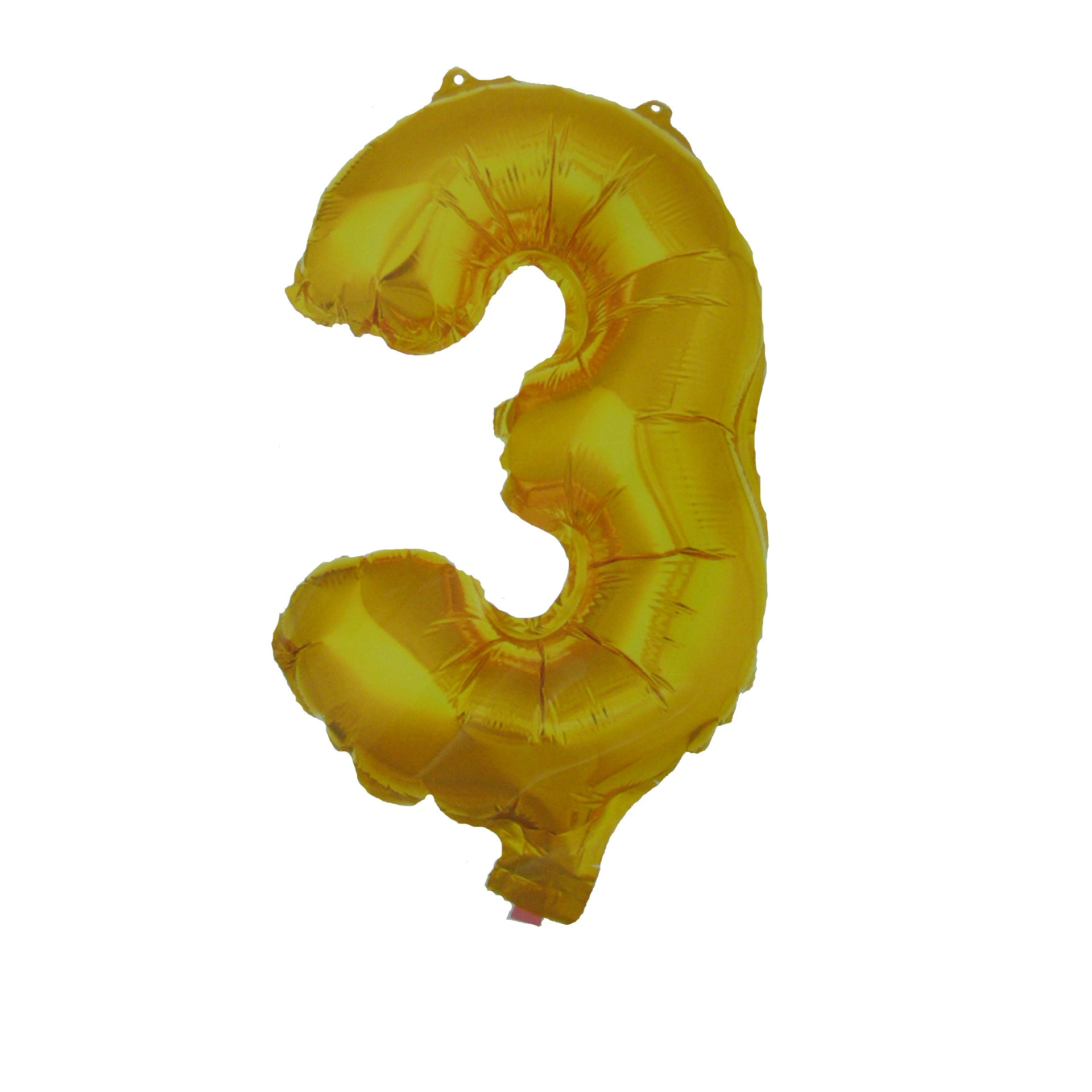 Balon cifra 3, auriu, 100cm