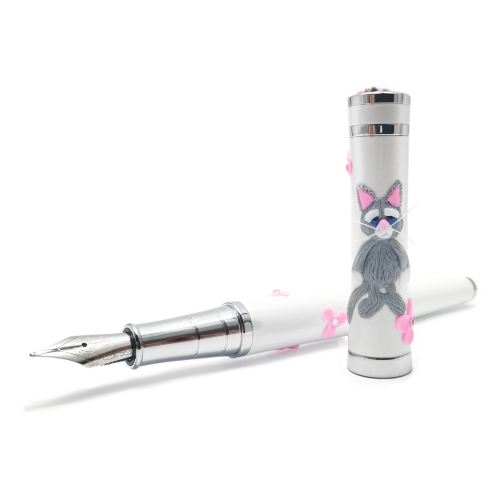 Stilou Roxi Cat Alb Giftpack inclus