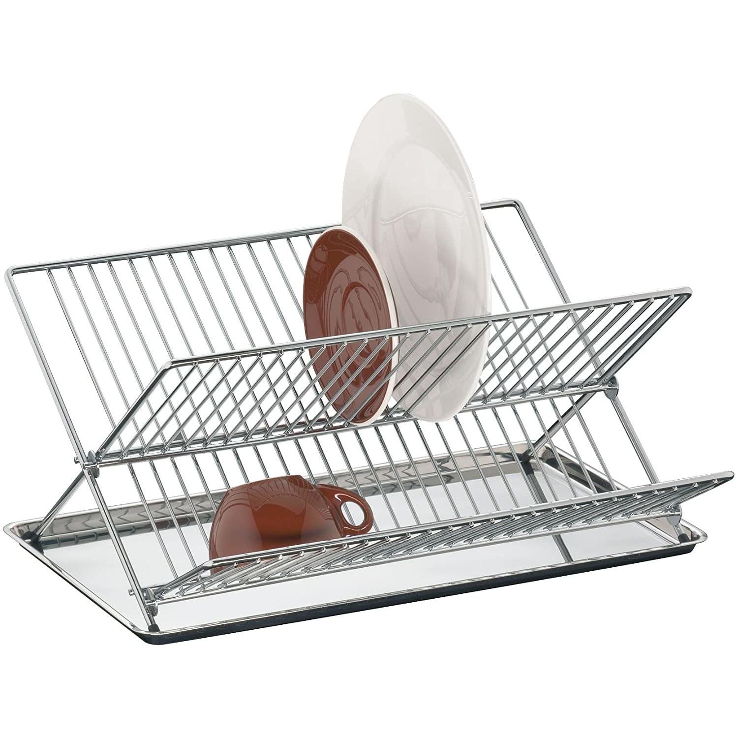 Dish drying rack, 36.8 x 32.8 x 18 cm - simplehuman brand