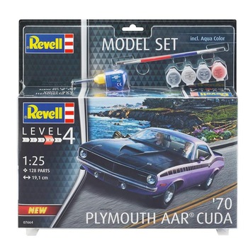 Set Constructie Plymouth AAR Cuda 1970 Level 4 128 Piese Set Constructie Plymouth AAR Cuda 1970 Level 4 128 Piese
