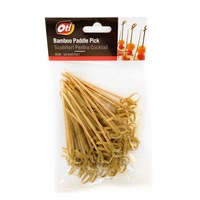 Set 50 Scobitori din Lemn Rustic Cocktail OTI, Lungime 9 cm, Articole pentru Servit