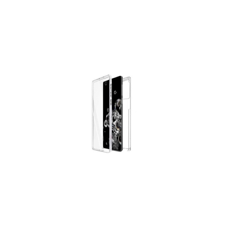Кейс Съвместим с Samsung Galaxy S20 Plus - iberry Silicon 360" UltraSlim Clear