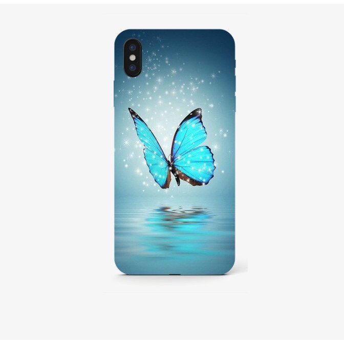 Husa Silicon Soft, Butterfly2, BS Print, iPhone Xs Sau X