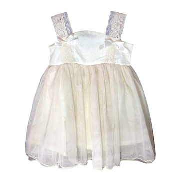 Rochie pentru fete, din poliester, alba, 80 cm Rochie pentru fete, din poliester, alba, 80 cm