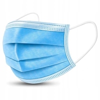 Set 50 masti de unica folosinta, Sigilate, 3 straturi, 3 pliuri.