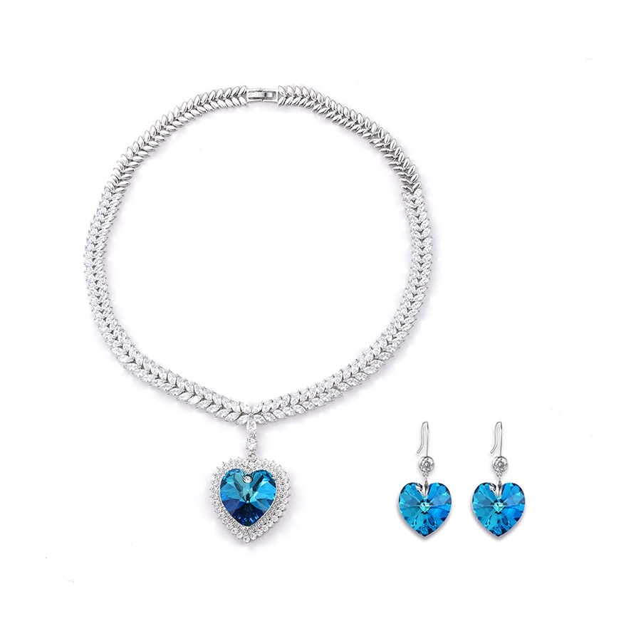 Set Exclusive Anebris Heart,colier si cercei