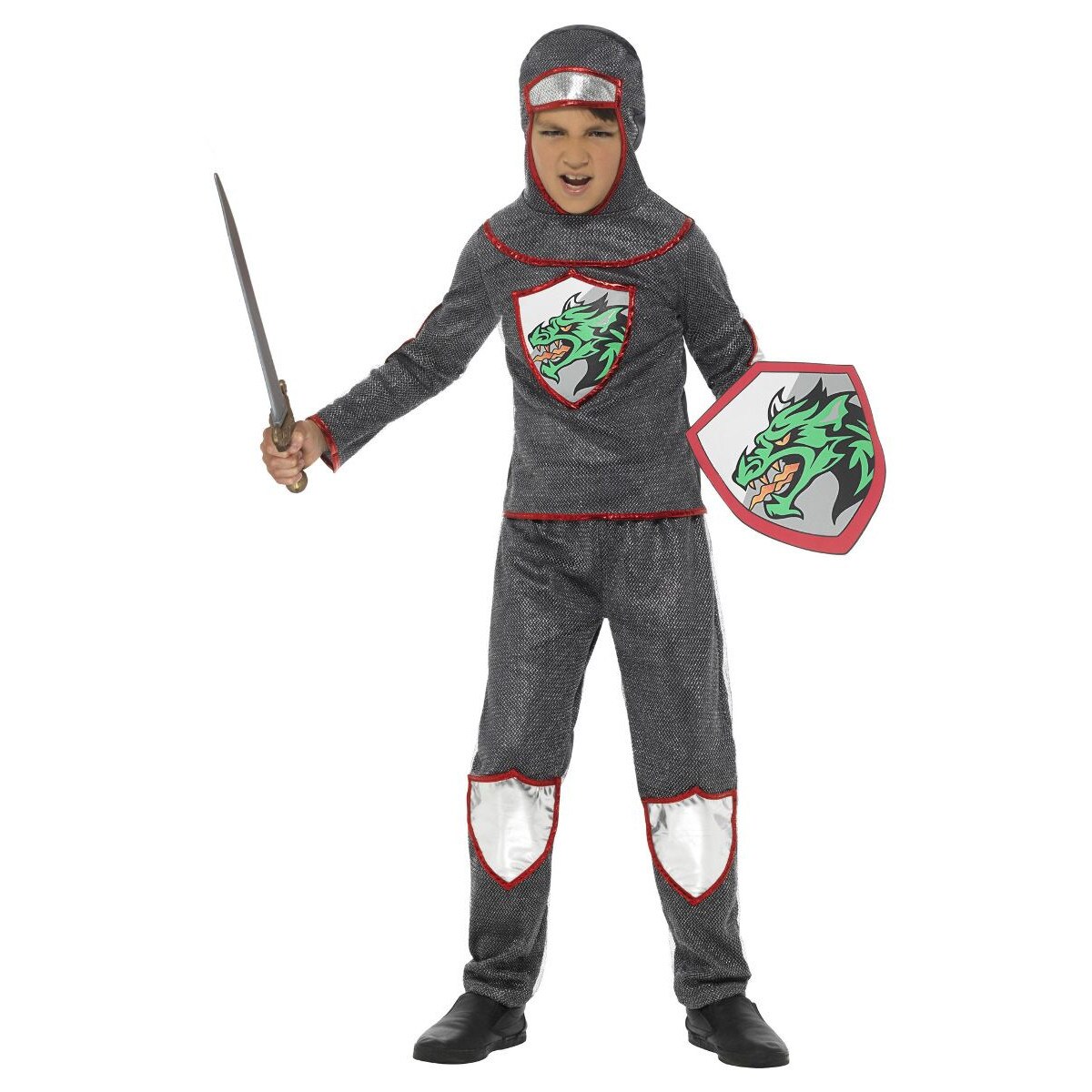 Costum carnaval copii print argintiu L, Smiffys, 10-12 ani