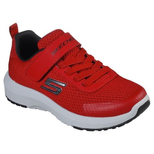 Sneakers baieti, Skechers, dynamic tread, Rosu-Negru, 29 EU
