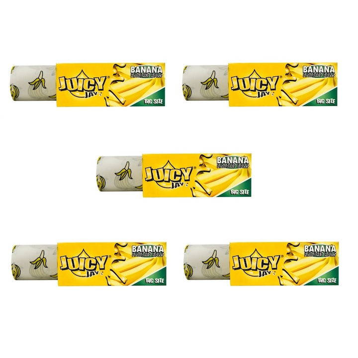Set 5 foita in rola Juicy Jays aroma banana 5m