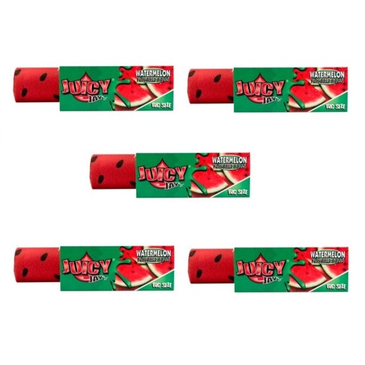 Set 5 foita in rola Juicy Jays aroma pepene rosu 5m