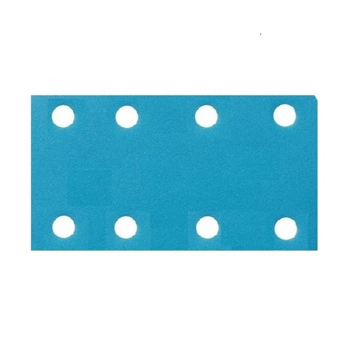 DEERFOS SA331 25 db/készlet csiszolólap 80x130 mm 8 lyukkal szemcsefinomság 40, tépőzáras (velcro)