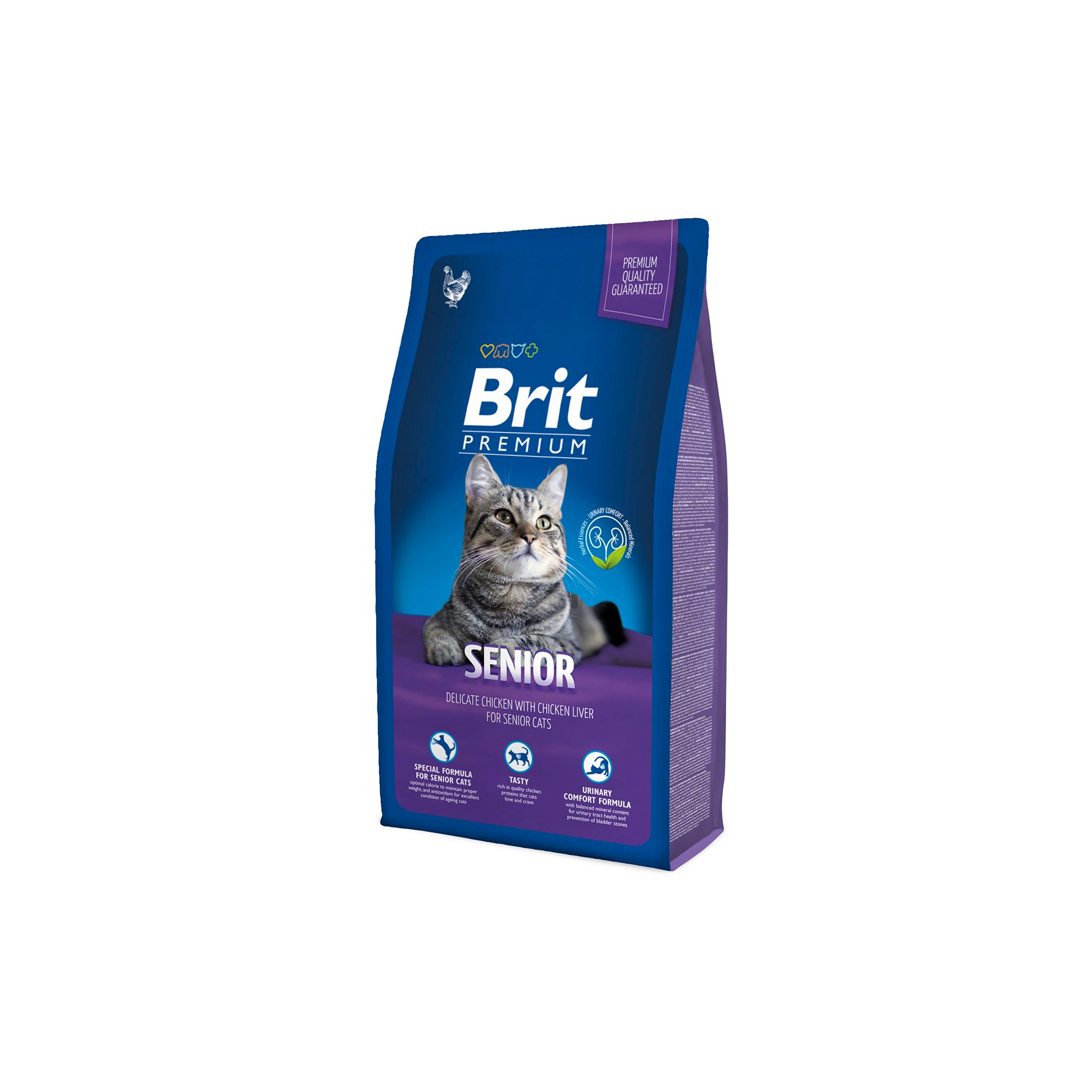 Hrana umeda pentru pisici, Brit Premium Cat Senior, set 6 x 300 gr