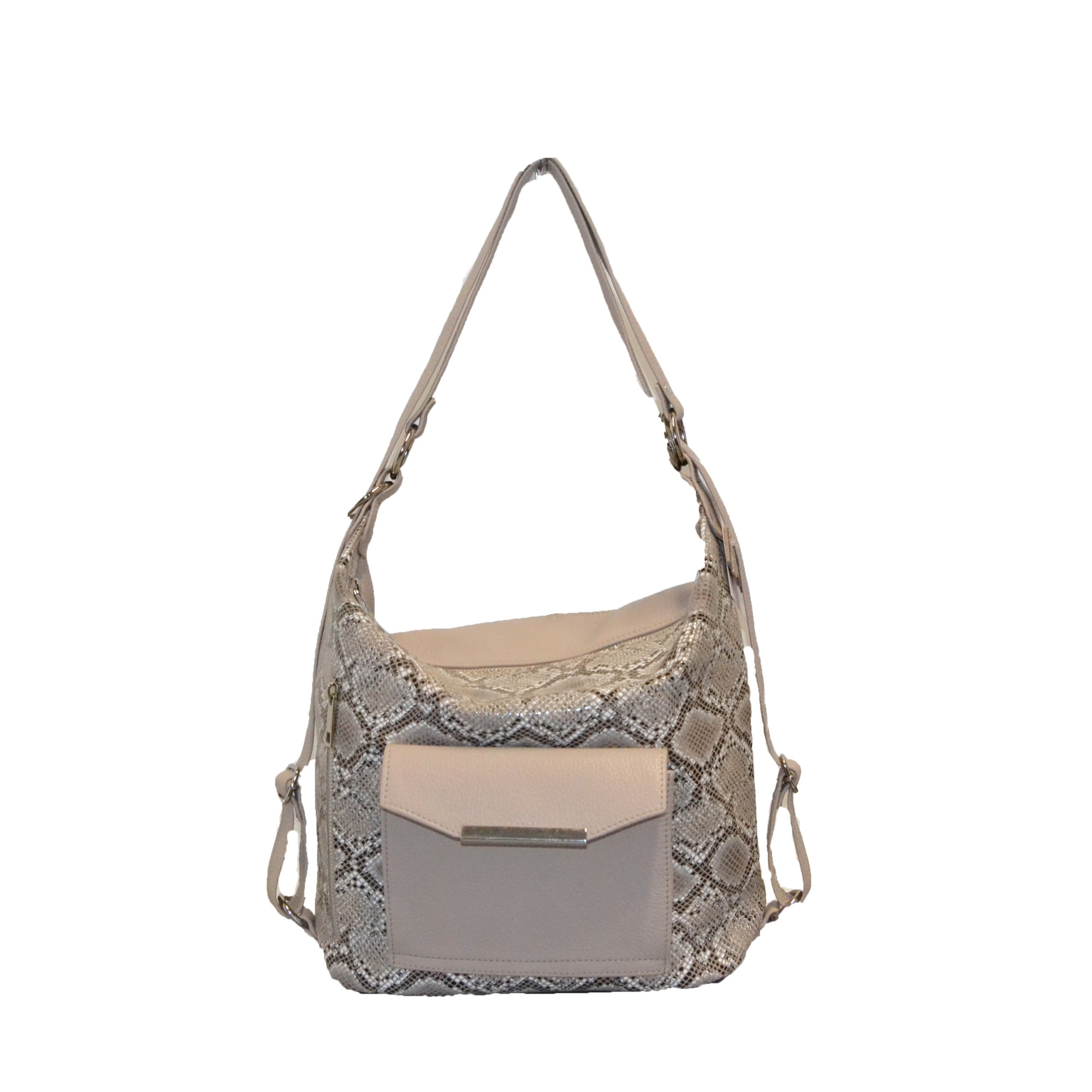 Geanta dama,Zea,piele naturala,bej(205b01)