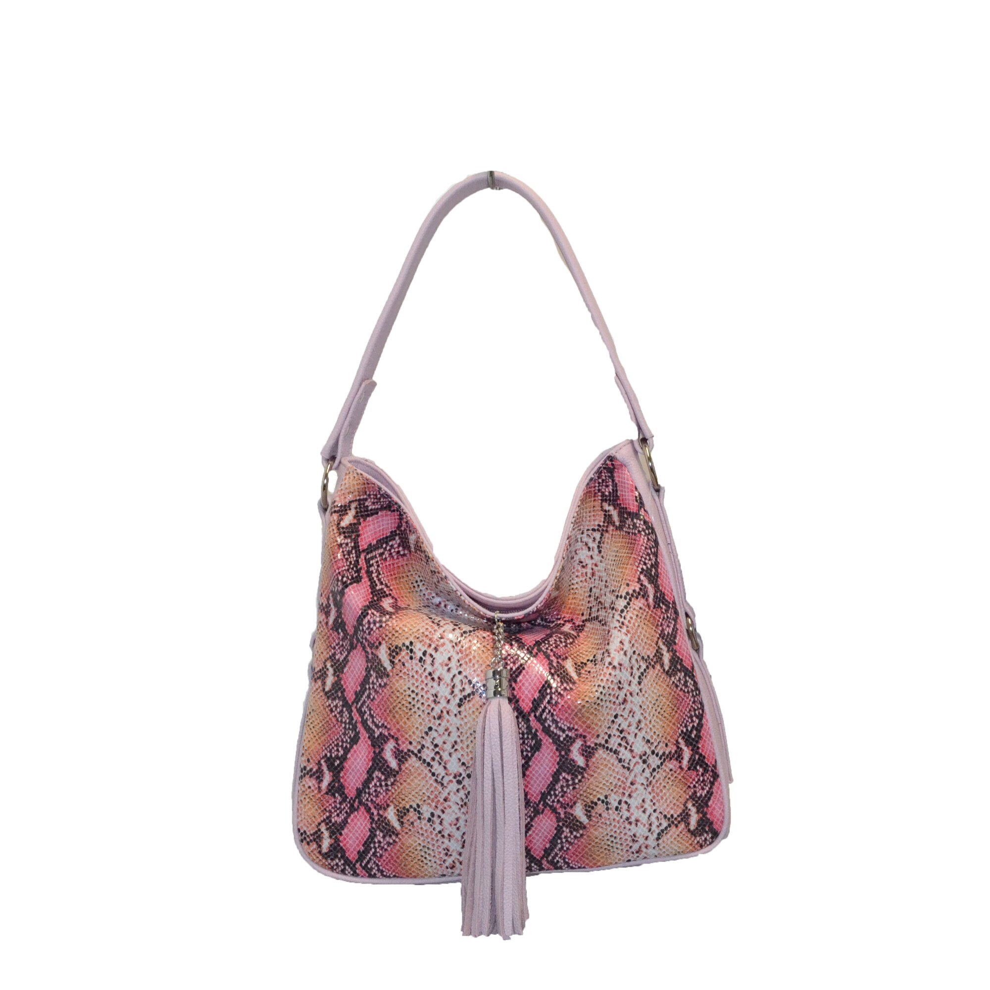 Geanta dama,Zea,piele naturala,roz pudra(178r1)