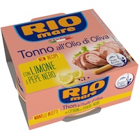 Ton in ulei de masline cu lamaie si piper negru Rio Mare 130 gr