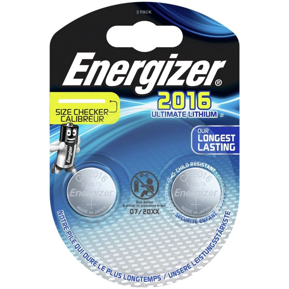 Baterii Energizer CR2016, 2 buc