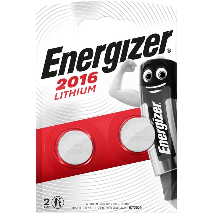 Батерии Energizer Lithium CR2016, 2 броя