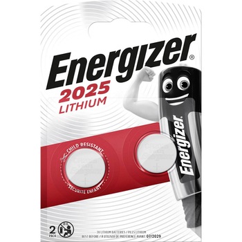 Baterii Energizer CR2025, 2 buc Baterii Energizer CR2025, 2 buc