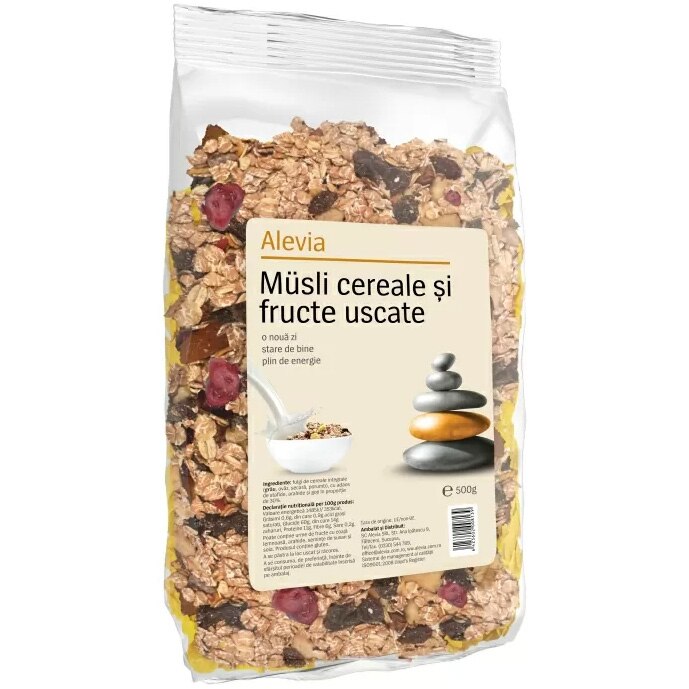Musli cereale si fructe uscate Alevia 500 g