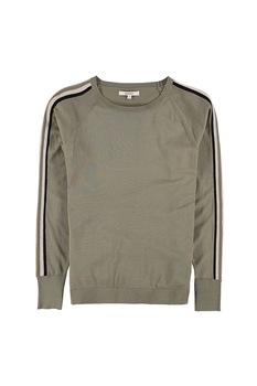 Garcia, Pulover tricotat fin cu maneci raglan, Verde feriga Garcia, Pulover tricotat fin cu maneci raglan, Verde feriga