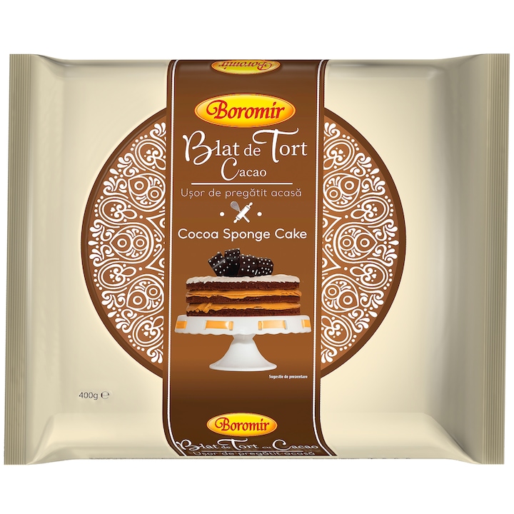 Blat de tort cu cacao Boromir, 400g