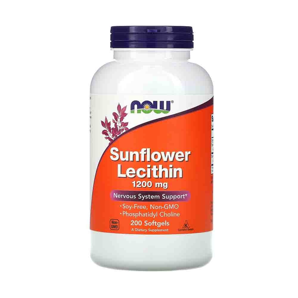 Sunflower Lecithin 1200mg (Lecitina din Floarea Soarelui), Now Foods