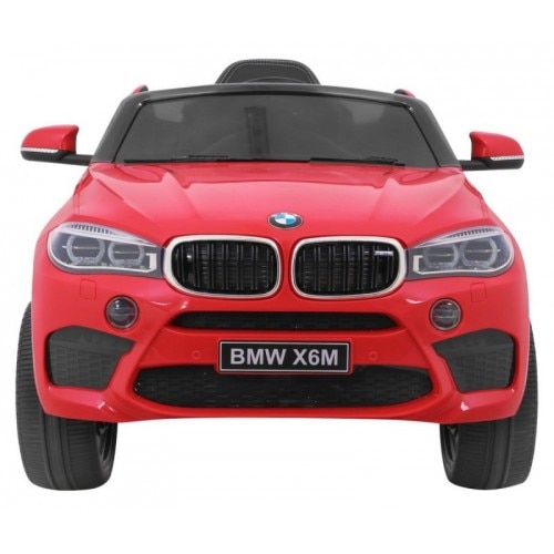 Masinuta electrica cu telecomanda BMW X6M rosu, scaun special texturat
