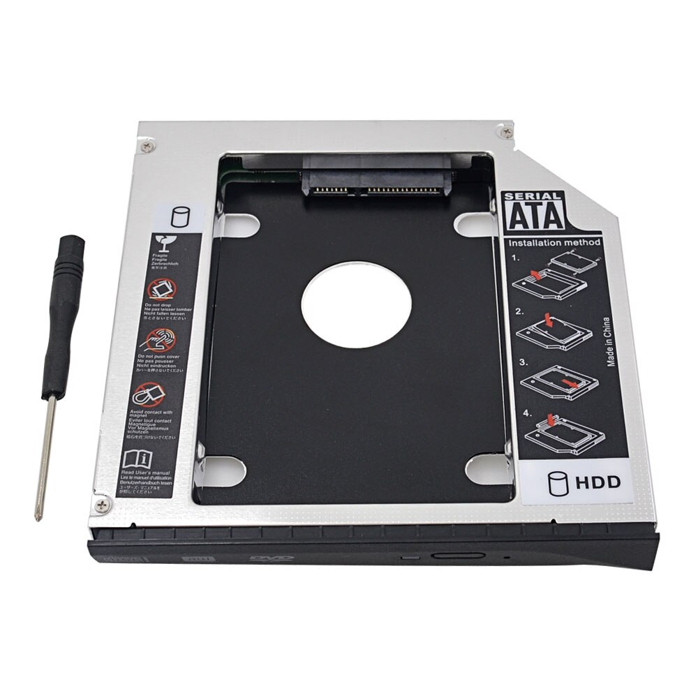 2nd HDD/SSD Hard Drive Caddy For Lenovo Ideapad Z400 Z500 Z510 Z710 - 9.5mm SATA