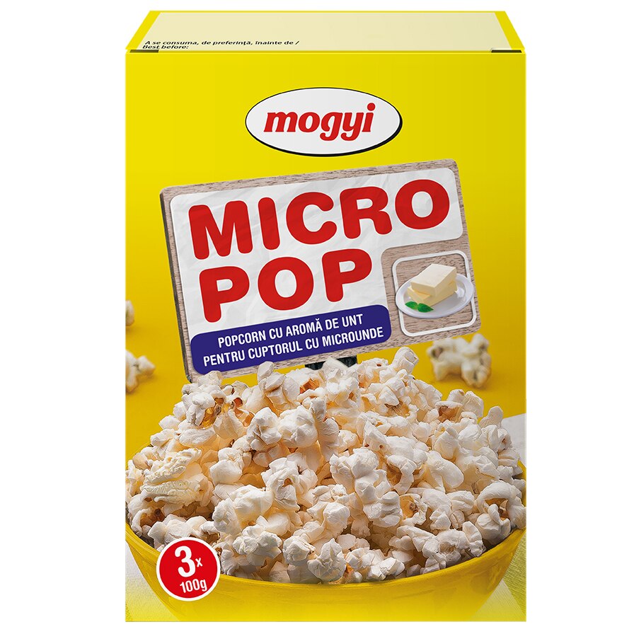 Micropop cu aroma de unt 3*100g MOGYI