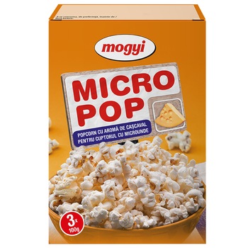 Micropop cu aroma de cascaval 3*100g MOGYI Micropop cu aroma de cascaval 3*100g MOGYI