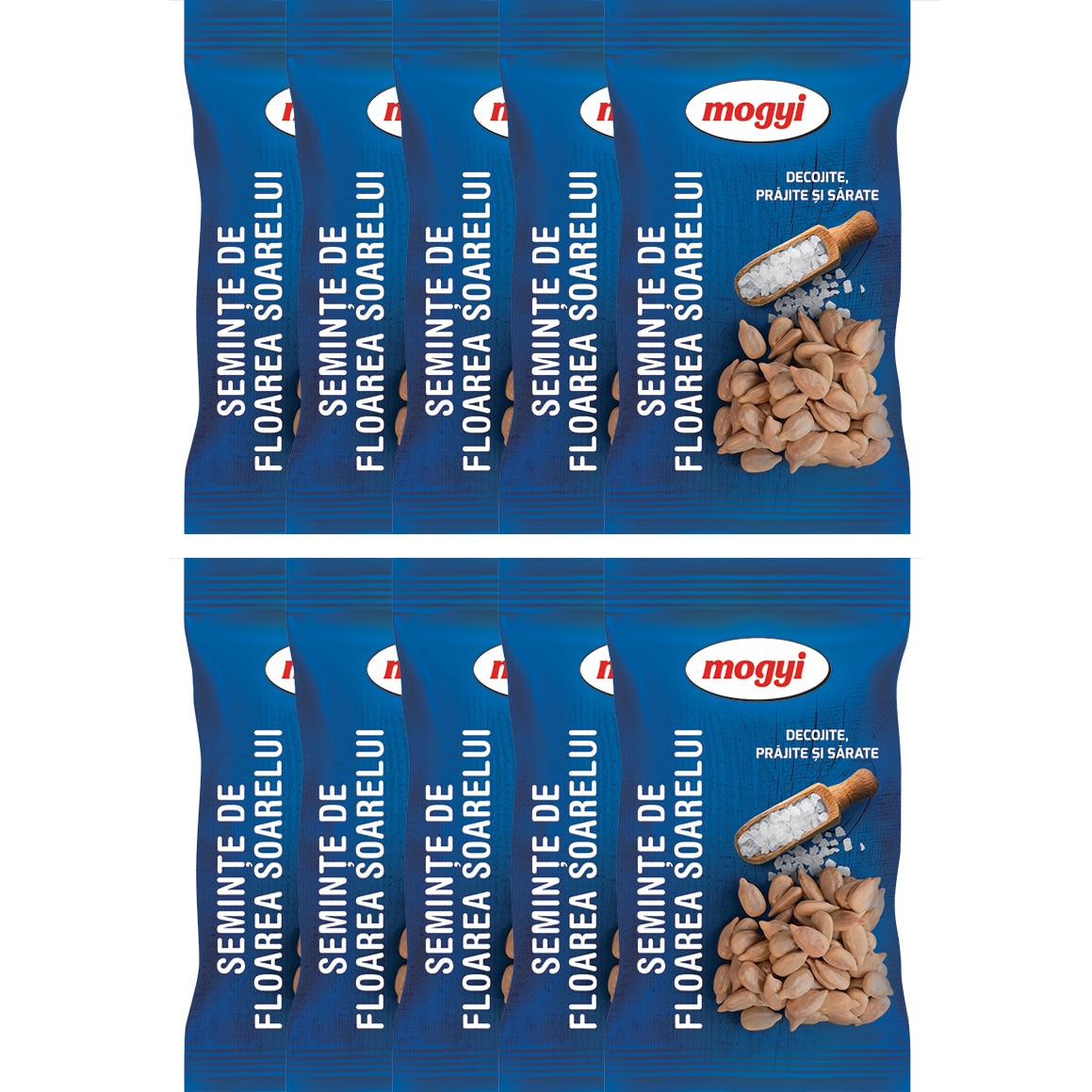 Seminte decojite prajite si sarate floarea soarelui 10*50g MOGYI