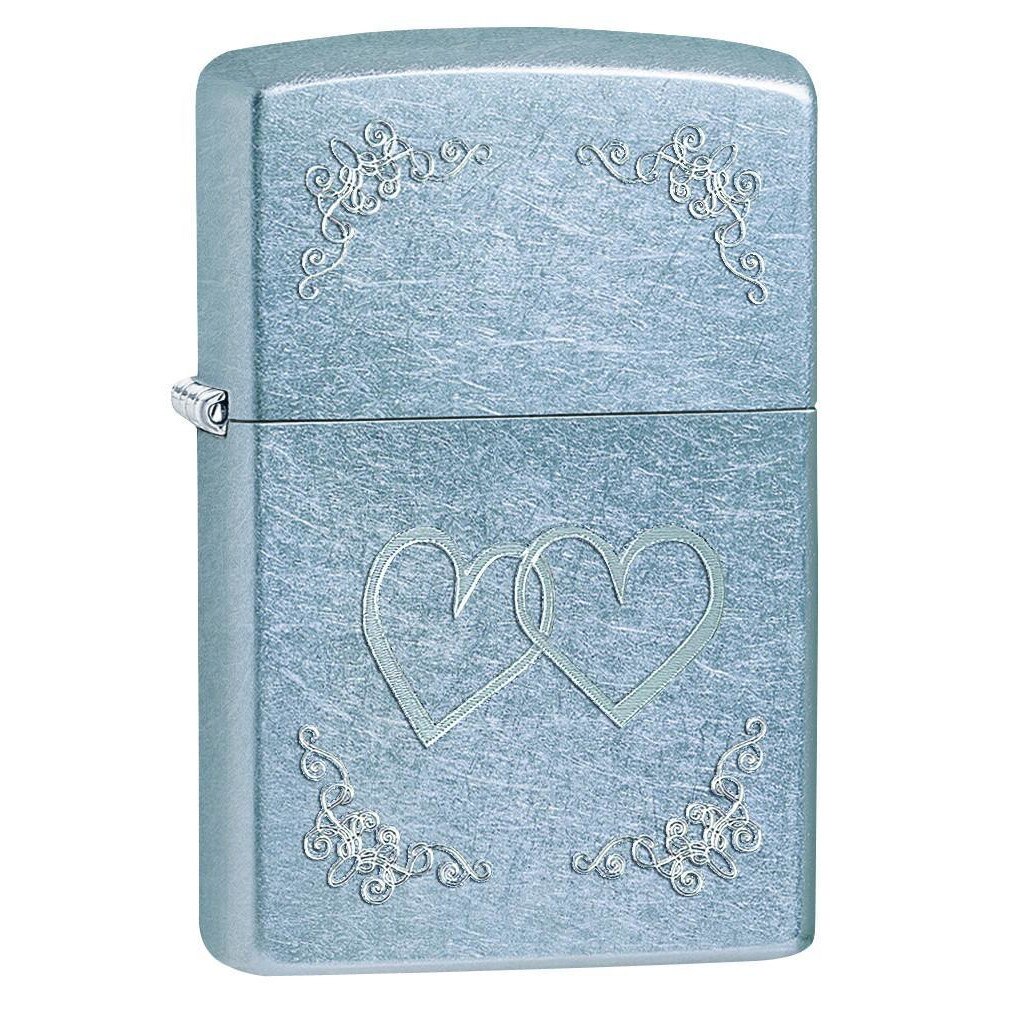 Bricheta Zippo Street Chrome Heart to Heart