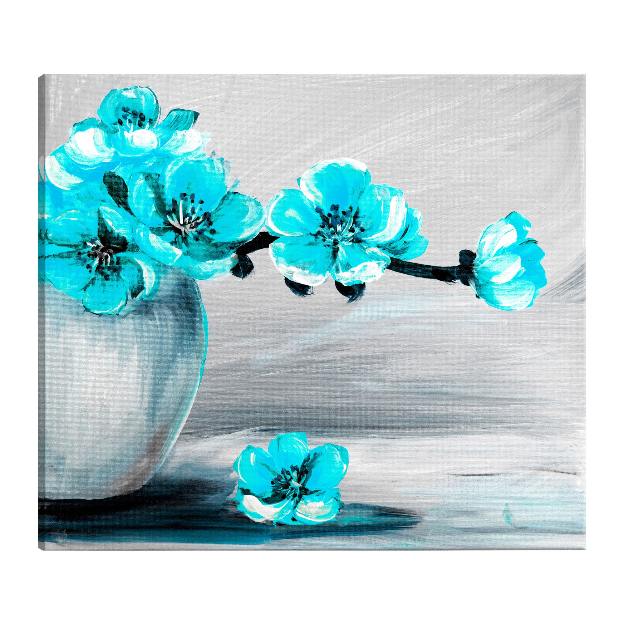 Tablou canvas - Luminozitatea luminii albastru larg - 90 x 60 cm