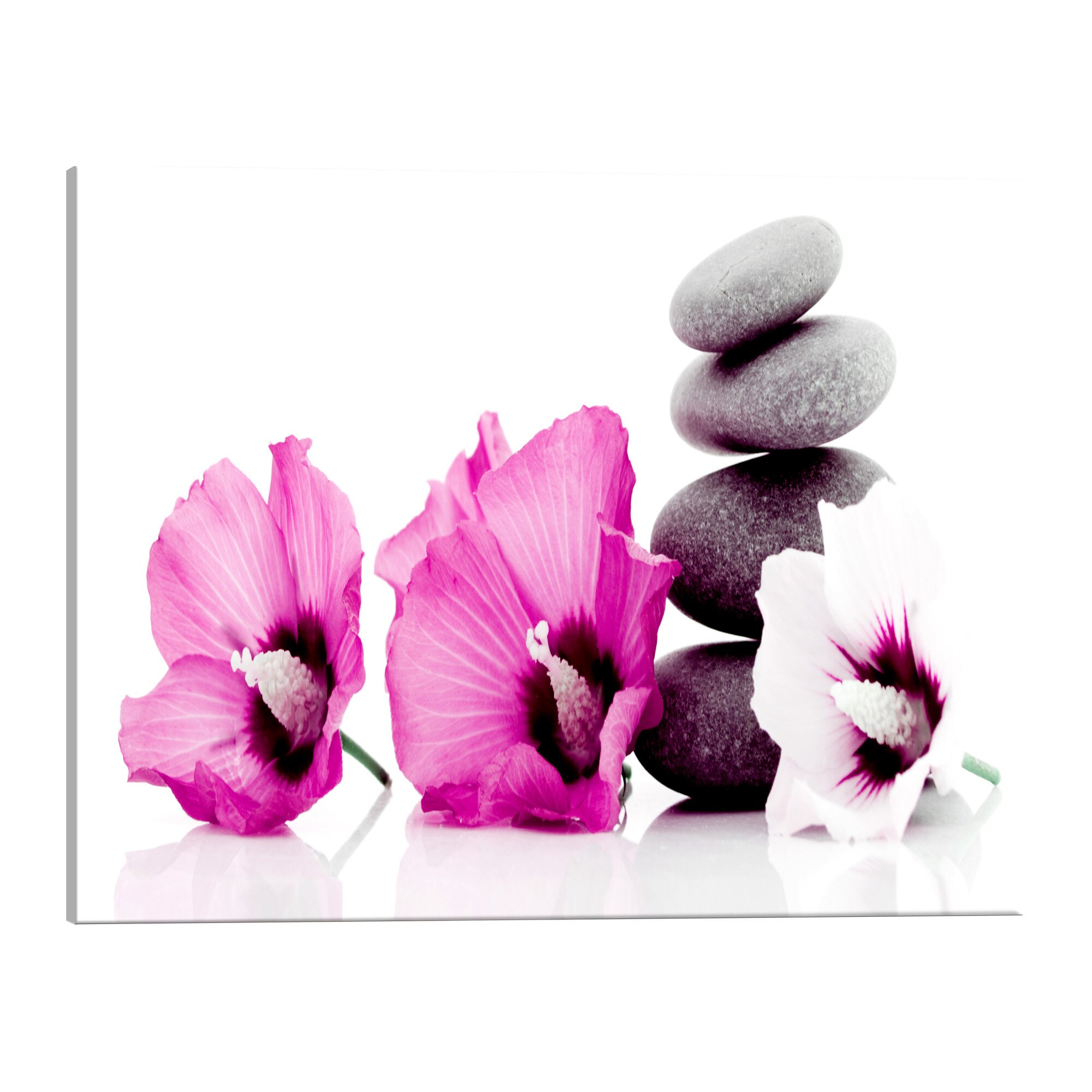 Tablou canvas - Calm mallow roz ingust - 135 x 45 cm