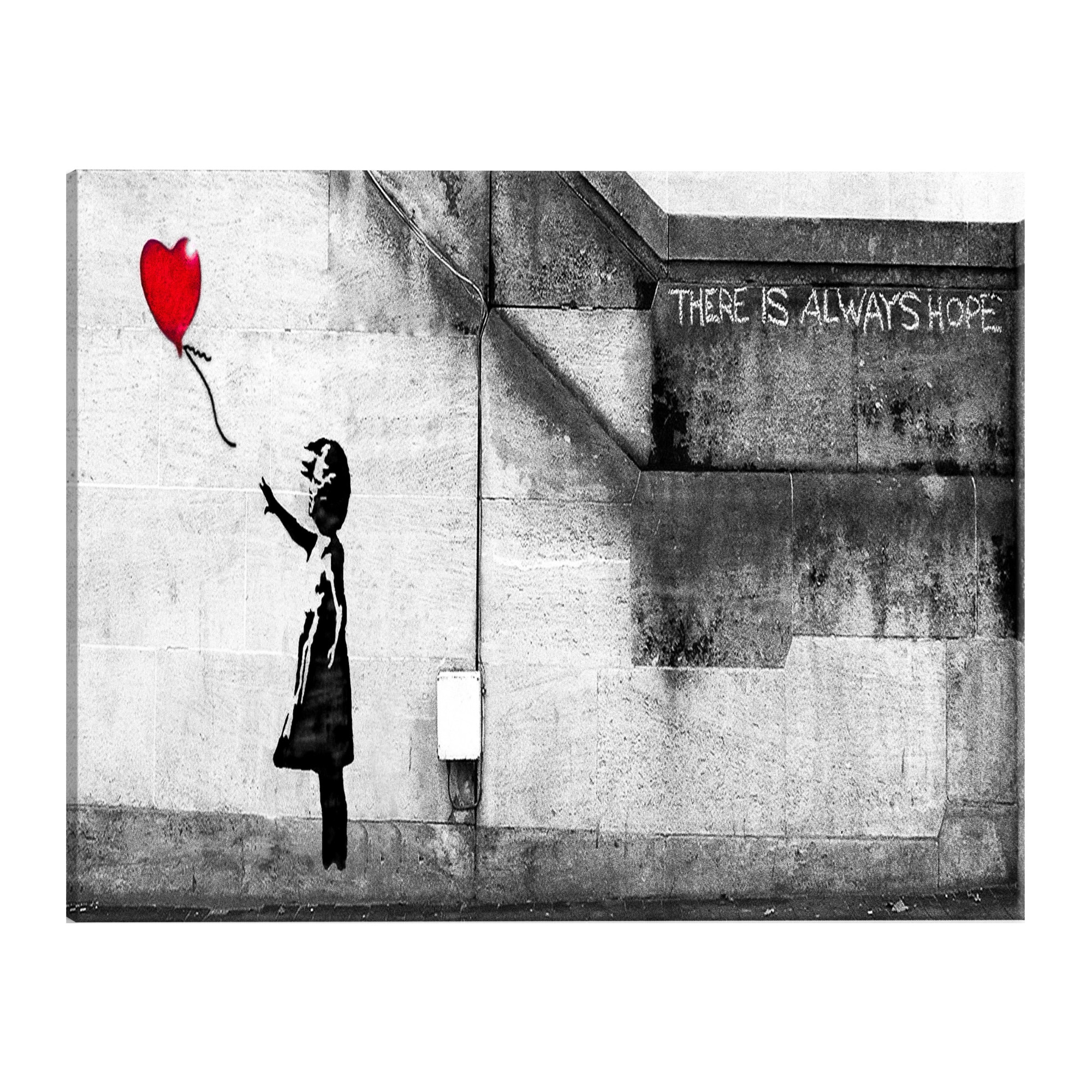 Tablou canvas - Exista intotdeauna speranta rosu ingust - 135 x 45 cm