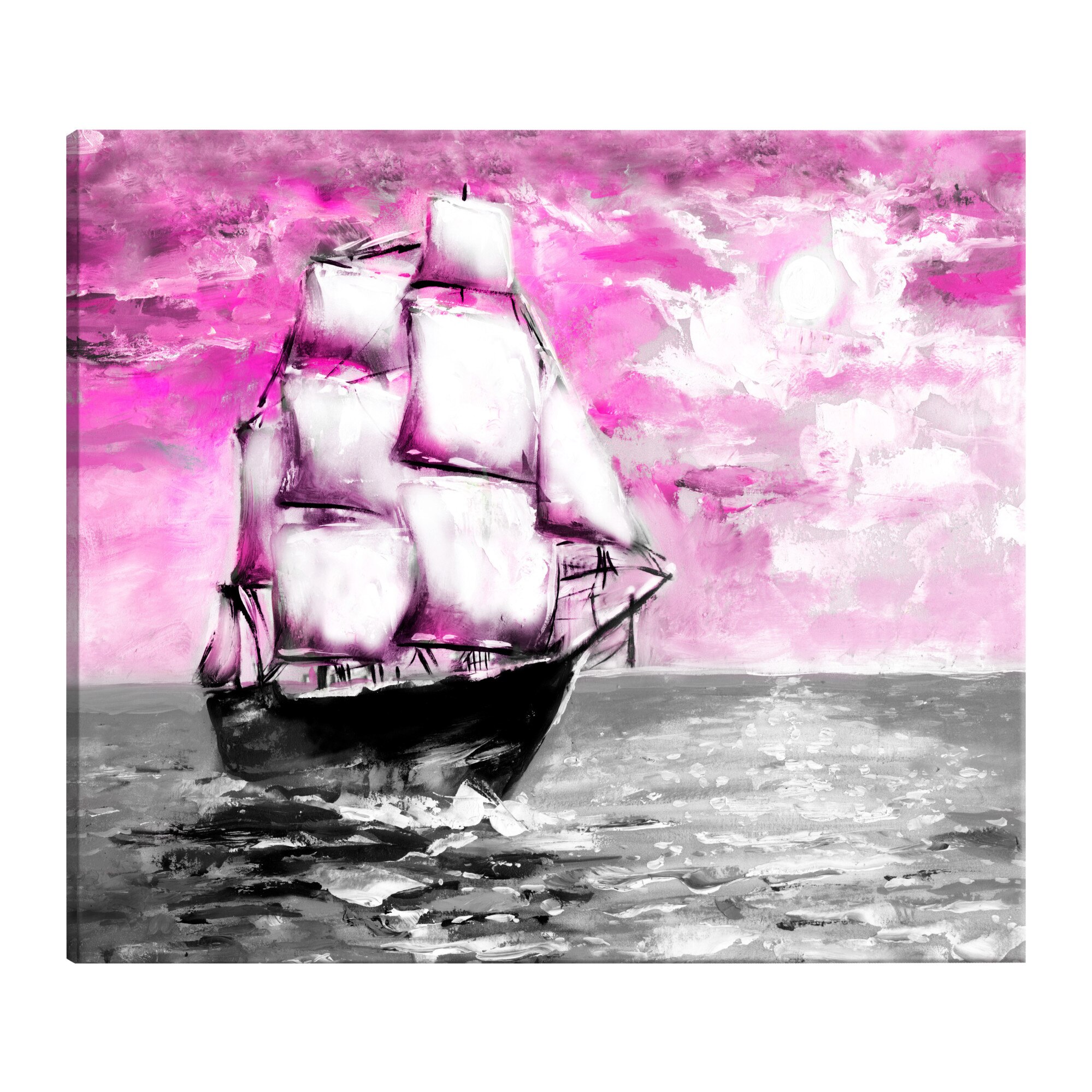 Tablou canvas - Croaziera de primavara roz roz - 120 x 80 cm