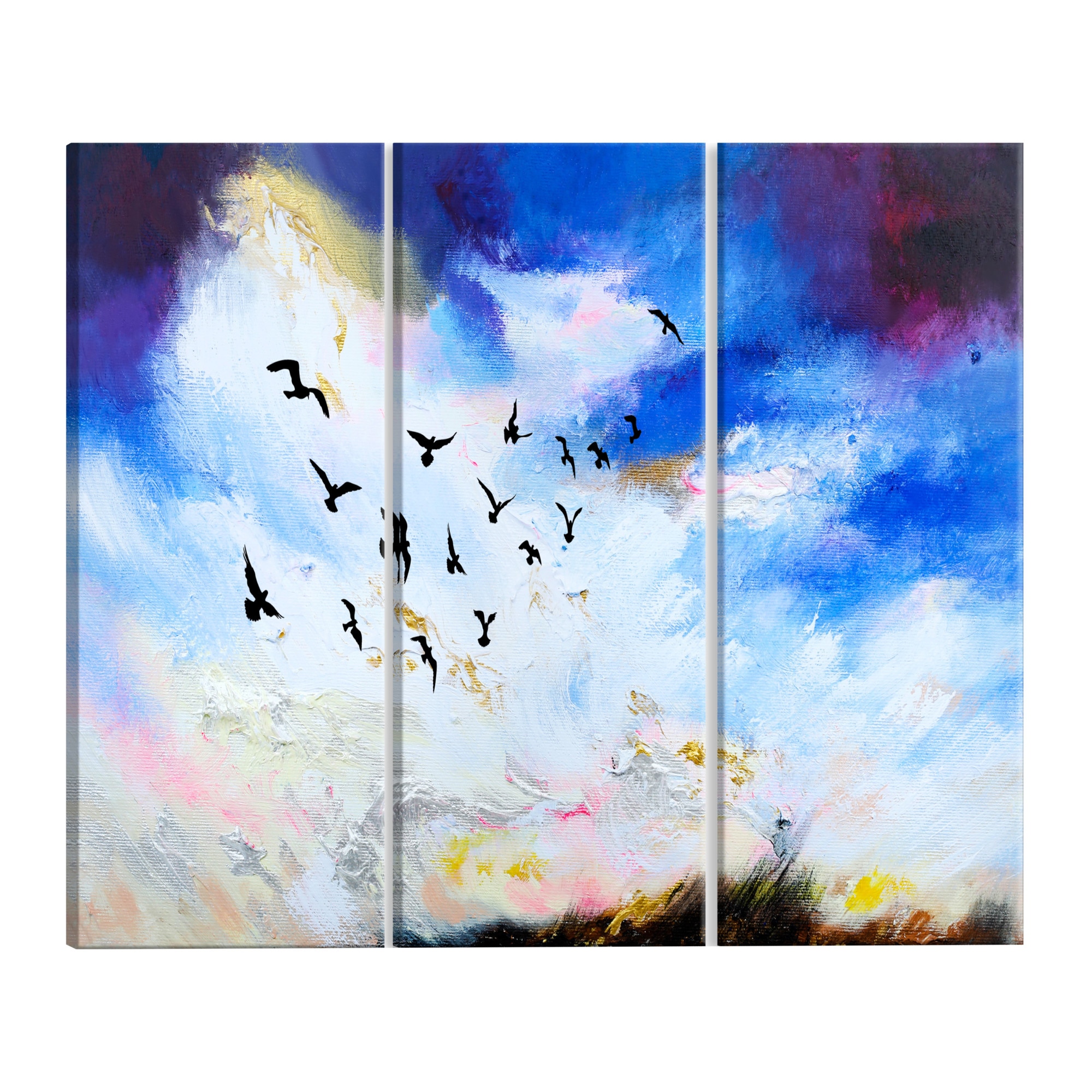 Tablou canvas 3 piese - Vine toamna - 90 x 60 cm