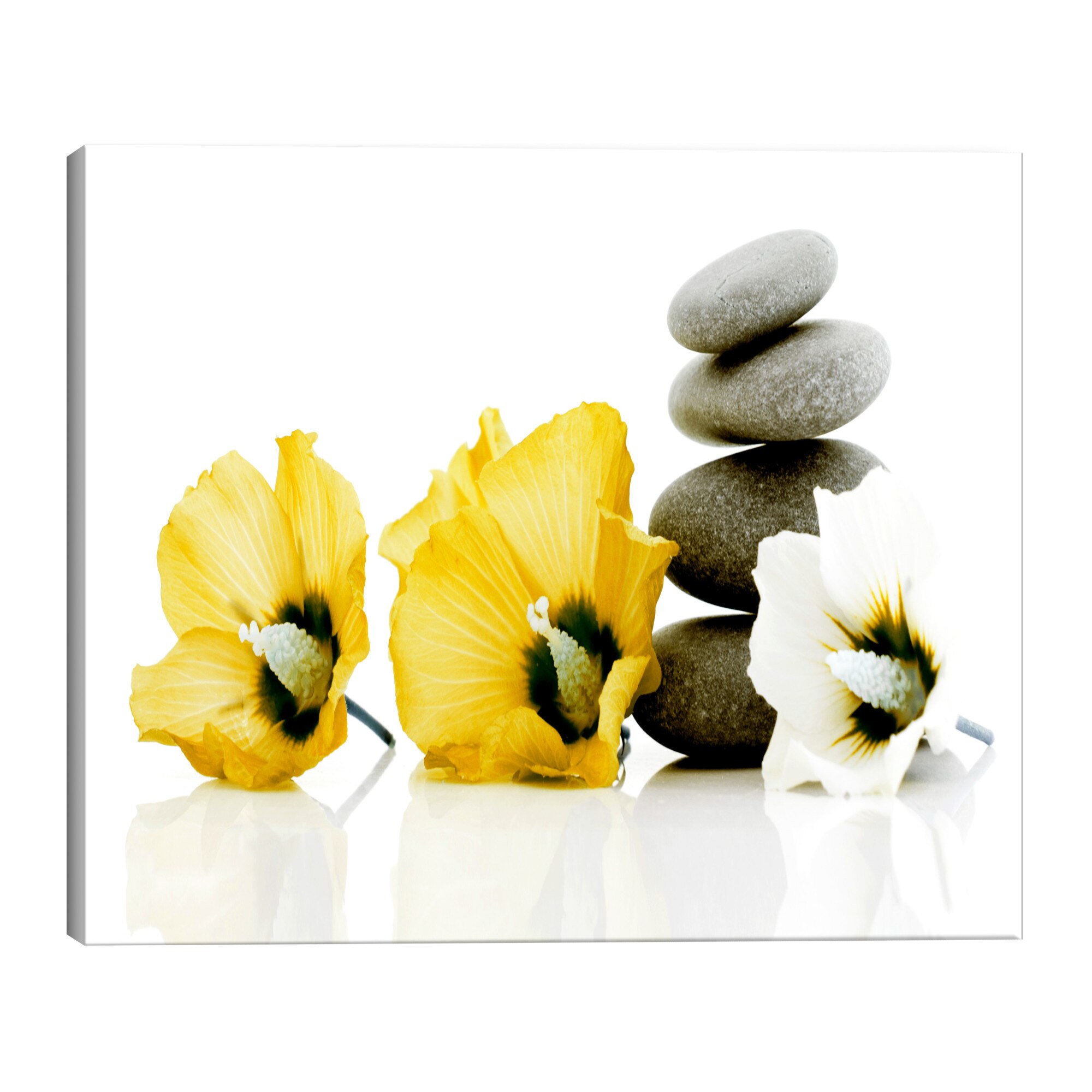 Tablou canvas - Calm Mallow Yellow - 70 x 35 cm