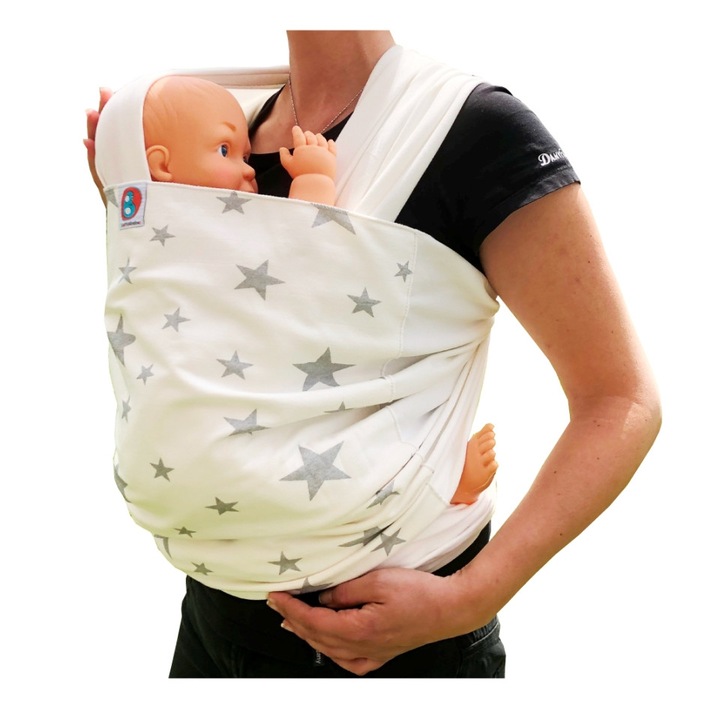 Слинг шал Barbabebe, BS1003, Сребърни звезди