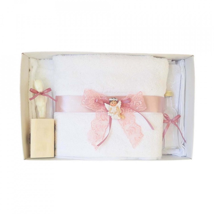 Trusou botez dantela dusty rose si ingeras Denikos® 432