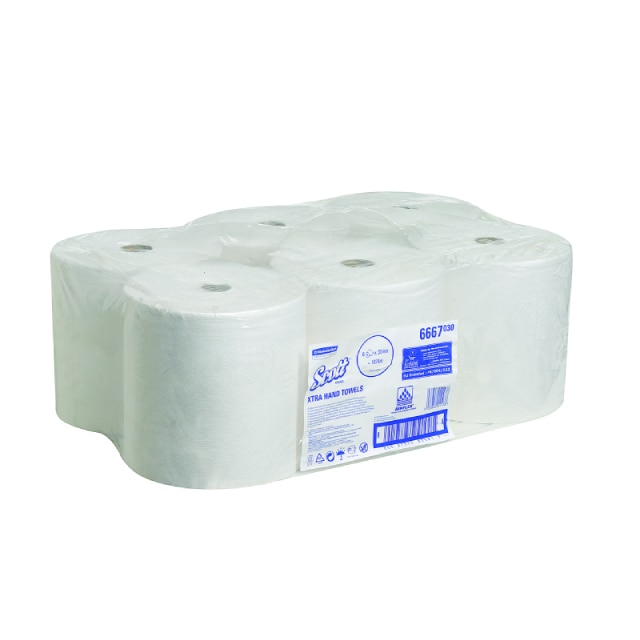 Pachet 6x Prosoape Rola Kimberly Clark Scott, 6667, 1 strat, 305 m