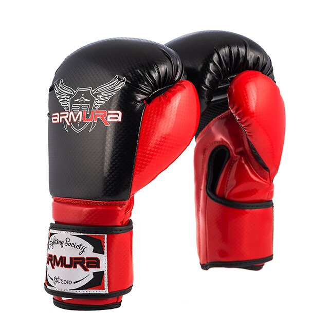 Manusi de Box ARMURA Decurion 3.0, 14 OZ, Negre/Rosii
