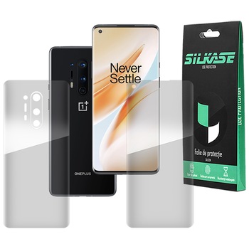 Set folii regenerabile 3D OnePlus 8 Pro, SILKASE Mage, Gel Silicon TPU, Regenerabil fata / spate Set folii regenerabile 3D OnePlus 8 Pro, SILKASE Mage, Gel Silicon TPU, Regenerabil fata / spate
