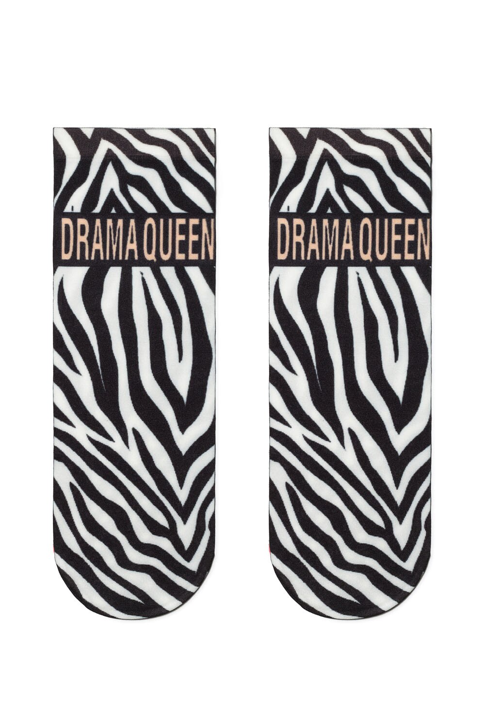 Sosete poliamida cu model zebra, Conte Elegant Fantasy 047, 36-39