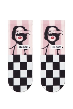 Sosete poliamida cu model carouri, Conte Elegant Fantasy 045, 36-39 Sosete poliamida cu model carouri, Conte Elegant Fantasy 045, 36-39