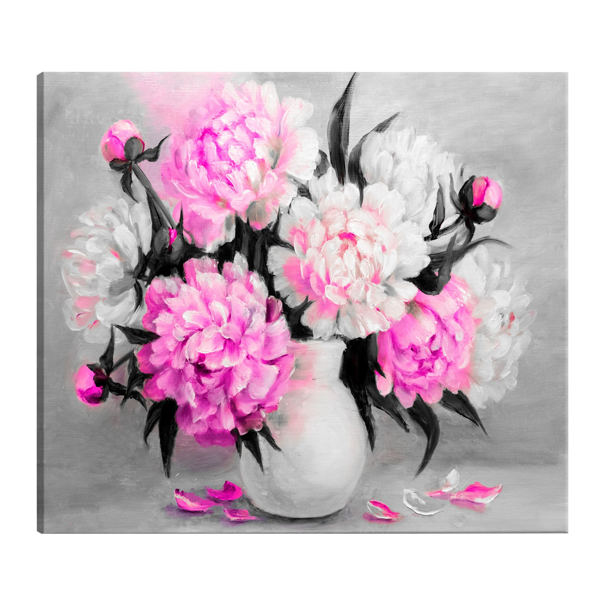 Tablou canvas - Culori parfumate roz roz larg - 90 x 60 cm