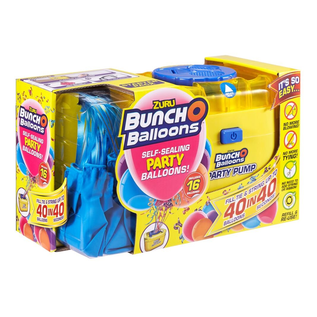 Set petrecere Bunch O Balloons cu 16 baloane si pompa - Blue