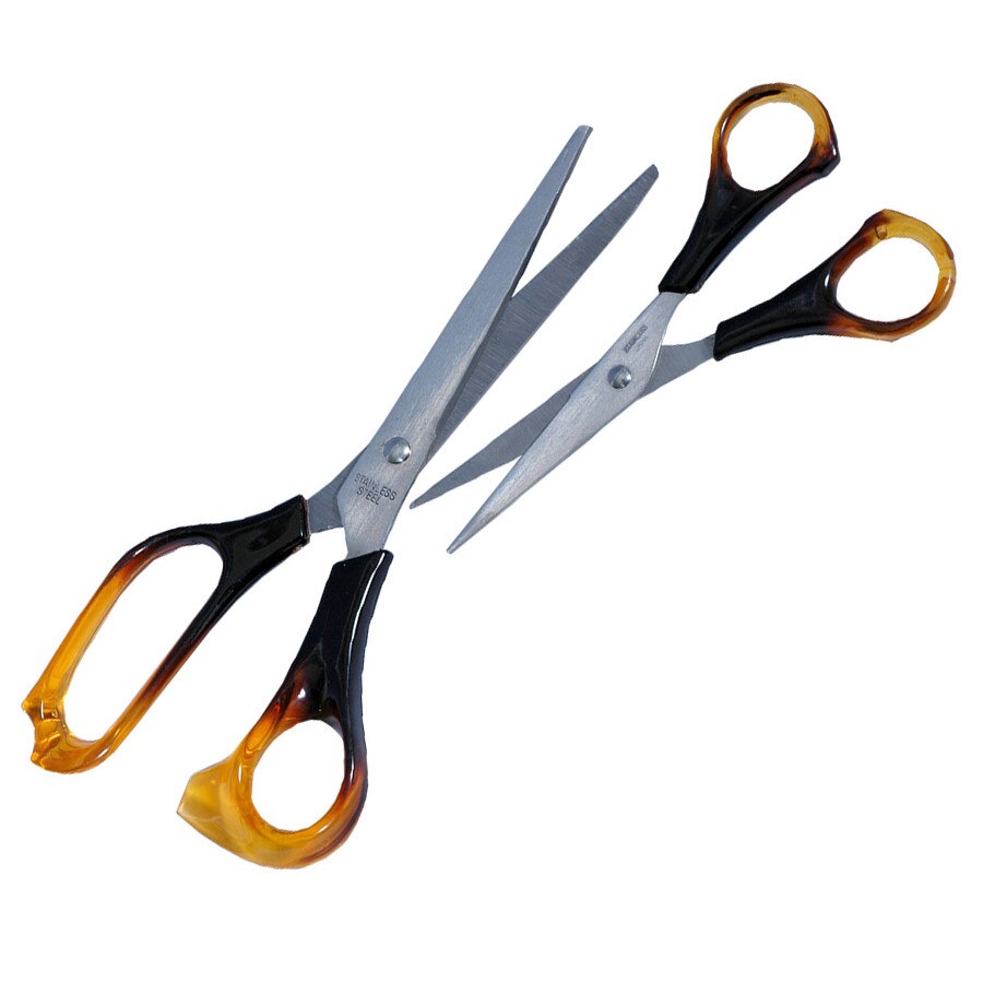 Set 2 bucati foarfeci universale,21cm si 14cm, cu maner plastic