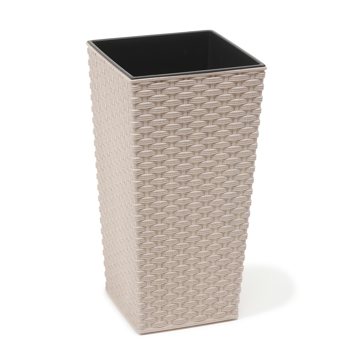 Luxury Garden virágcserép Finezia Eko Rattan 190 x 360 fehér/barna 821-05